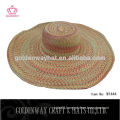 fashionable women pink floppy hat